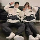 Fashion Casual Embossed Velvet Couple Pajamas - EX-STOCK CANADA