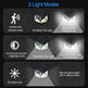 4X Solar Power PIR Motion Sensor Wall Lights LED Outdoor Garden Security Lamp - EX-STOCK CANADA