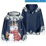 Christmas Snowman Personalized Printed Hoodie Sweatshirts - EX-STOCK CANADA