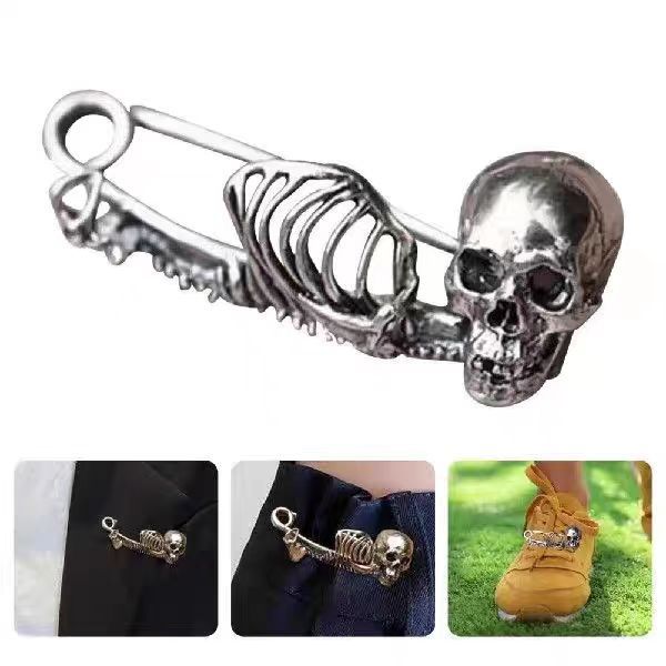 Halloween Vintage Skull Pin Clothes Brooch EX-STOCK