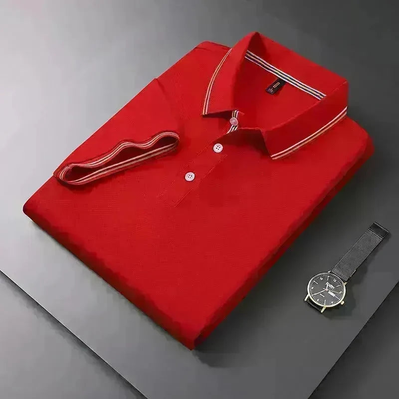 Summer Men's Polo Shirt Lapel T-shirt Collar T-shirt for Men - EX-STOCK CANADA