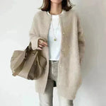 Autumn Winter Cashmere Single Breasted Kimono Cardigan Jacket  for women