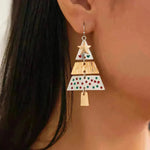 Collar de árbol de Navidad y aretes Collar colgante de moda