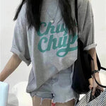 Street Fashion Oversized women round neck polo y2k fashion - EX-STOCK CANADA