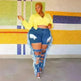Adogirl Plus Size Side Tassel Holes Jeans Pencil Pants Women Sexy Distressed Hollow Out Tight Denim Trousers Fashion Streetwear - EX-STOCK CANADA