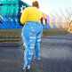 Adogirl Plus Size Side Tassel Holes Jeans Pencil Pants Women Sexy Distressed Hollow Out Tight Denim Trousers Fashion Streetwear - EX-STOCK CANADA