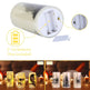 3 Pack Halloween Flameless Candle Lamp With Timer Setting Battery Operated Warm Orange Light Candles For Halloween Party Decoration - EX-STOCK Canada