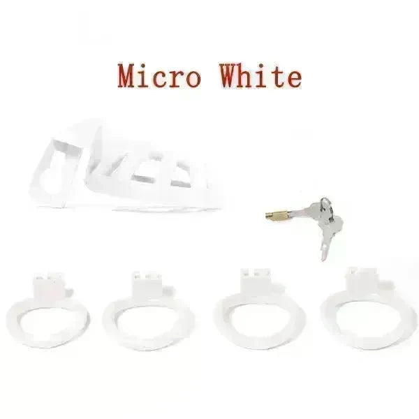 Male BDSM Scrotal Tract Positive And Negative Pole Chastity Lock - EX-STOCK CANADA