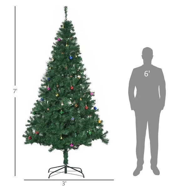7ft Green Christmas Tree Artificial Xmas Holidays Party With Decoration Ornament EX-STOCK Canada 