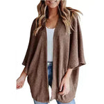 Short Sleeve Waffle Gerson Winter Fleece Women's Cardigan