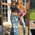 Slim Fit Slimming Versatile Personality Bootcut Jeans Pants women - EX-STOCK CANADA