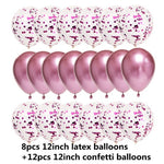 Sequined Latex Balloons for Birthday & Wedding Decorations – 12 Inch Colorful Party Balloons
