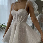 White Silver Spray Skirt Wedding Dress Dinner Suit EX-STOCK Canada 