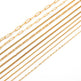 Stainless Steel Vacuum Vapor Plating 18K Gold Color Protection Lip Chain Necklace - EX-STOCK CANADA