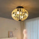 Beaded Fan Lamp Wooden Beaded Chandelier Oak White - EX-STOCK CANADA