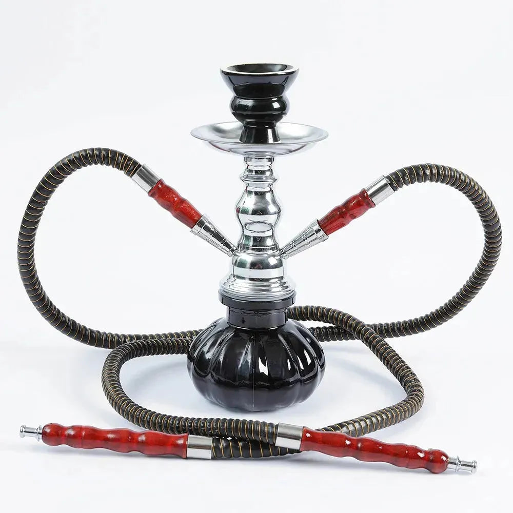 Small Size Iron Single And Double Pipe Hookah Suit - EX-STOCK CANADA