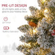 24 Christmas Front Door Wreath With Lights Flocked Christmas Wreath With Pine Cones And Berries For Windows Green EX-STOCK Canada 