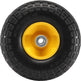 Solid PU Run-Flat Tire Wheel, 2-Pack, 400 Lbs Dynamic Load, 450 Lbs Static Load, Flat Free Tubeless Tires And Wheels For Hand Truck, Utility Cart, Dollies, Garden Trailers, Various Carts EX-STOCK