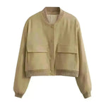 Fall Single Breasted  Cashmere Cropped Jacket for women - EX-STOCK CANADA