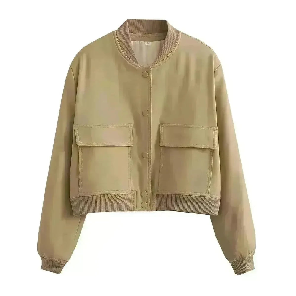 Fall Single Breasted  Cashmere Cropped Jacket for women - EX-STOCK CANADA