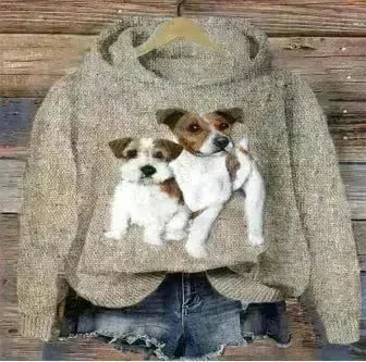 Digital Printing Dog Pattern Sweater Men - EX-STOCK CANADA