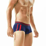 Men's Underwear Low Waist Cotton Seamless Boxer Briefs