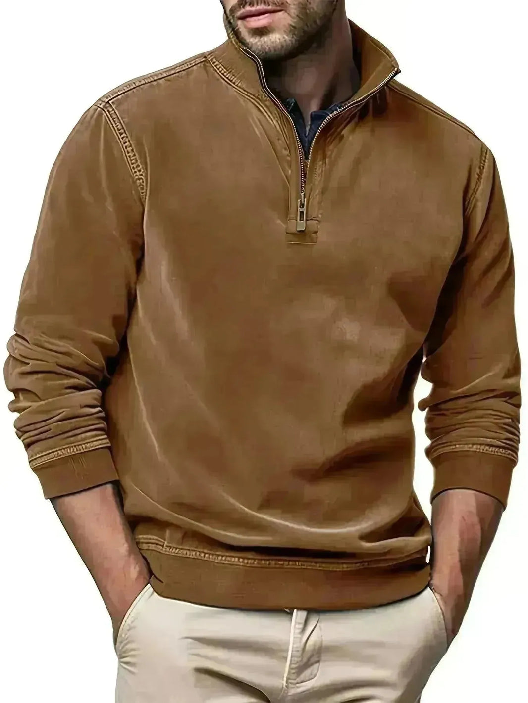 Hommes swetshirts en cuir faux en cuir