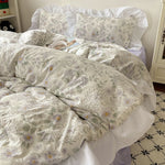 Four-piece Bed Set Washed Cotton Duvet Cover Sheets EX-STOCK Canada 