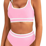 Bikini Tight-fitting Solid Color Swimsuit For Women - EX-STOCK CANADA