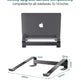 Alum. Portable Laptop Stand: Ventilated, Ergo Holder - EX-STOCK CANADA