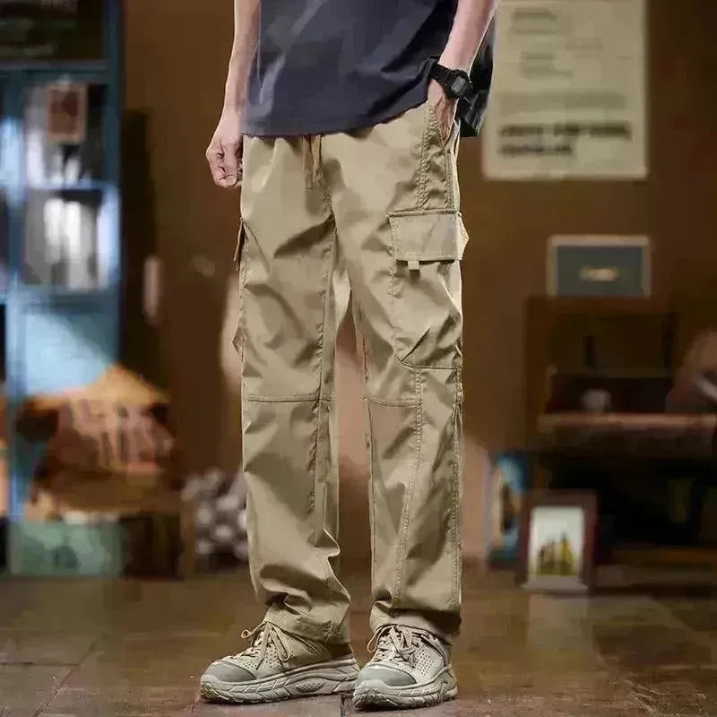 American Fashion Brand Workwear Men's Spring And Autumn Loose Straight Wide-leg Pants - EX-STOCK CANADA