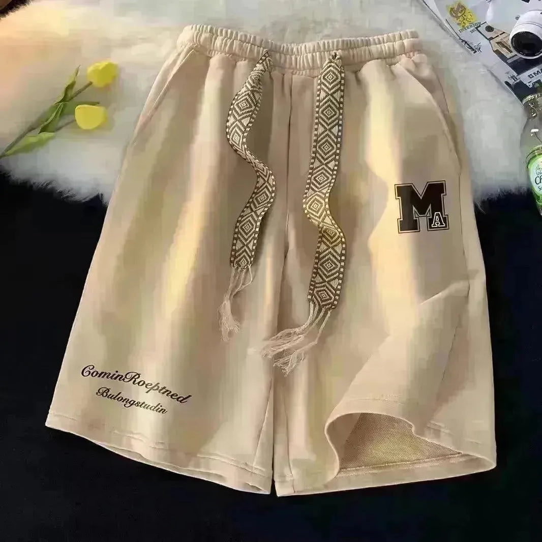 American High Street Fashionable Large Trunks Loose Sports And Leisure Middle Pants - EX-STOCK CANADA