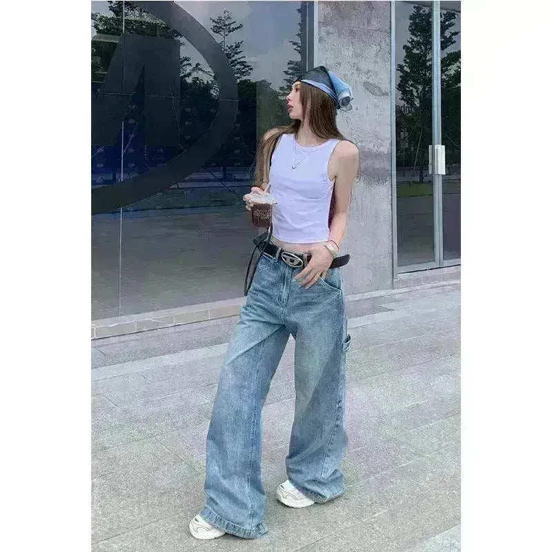 American Workwear Wide Leg Jeans Straight Mop - EX-STOCK CANADA