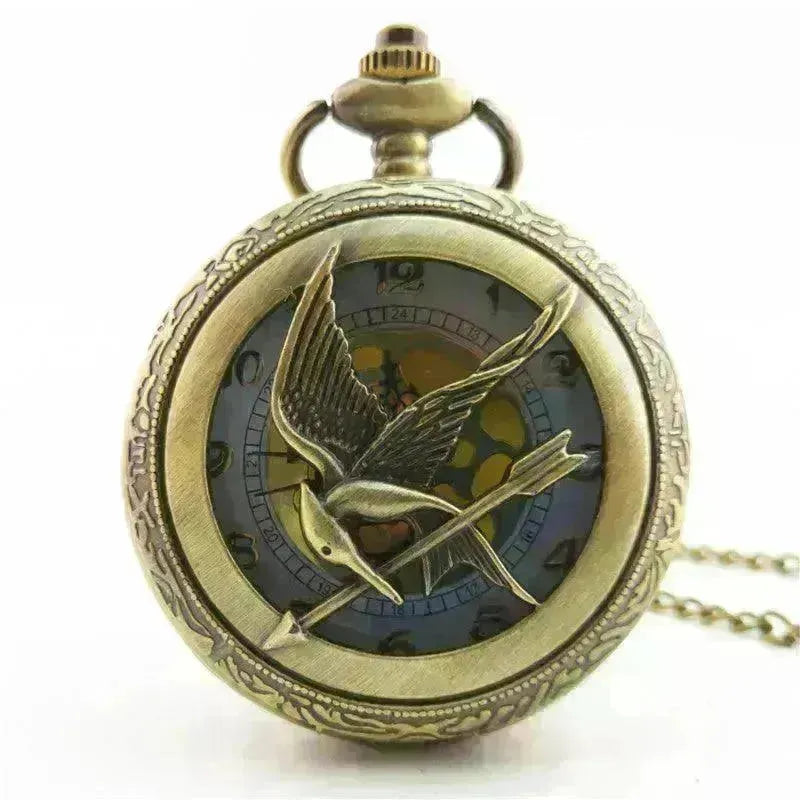 Antique Large Bird Arrow Vintage Pocket Watch - EX-STOCK CANADA