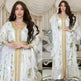 Arab Chiffon Bronzing Robe Containing Belt Dress - EX-STOCK CANADA