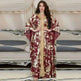 Arab Chiffon Bronzing Robe Containing Belt Dress - EX-STOCK CANADA