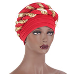 Arab Double Sequined Turban Hat - EX-STOCK CANADA