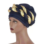 Arab Double Sequined Turban Hat - EX-STOCK CANADA