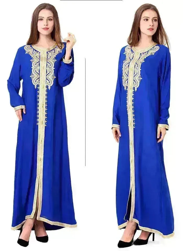 Arab Embroidered Lace Dress Dress - EX-STOCK CANADA