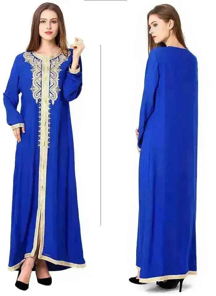 Arab Embroidered Lace Dress Dress - EX-STOCK CANADA