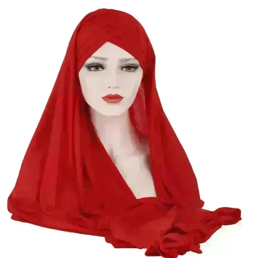 Arab Lady Fashion Patch Hijab - EX-STOCK CANADA