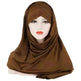 Arab Lady Fashion Patch Hijab - EX-STOCK CANADA