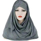 Arab Lady Fashion Patch Hijab - EX-STOCK CANADA