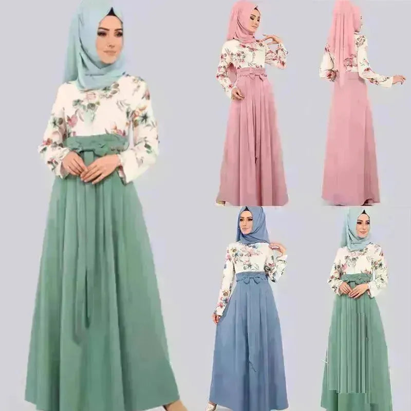 Arab Print Dress Arab Hot Style - EX-STOCK CANADA