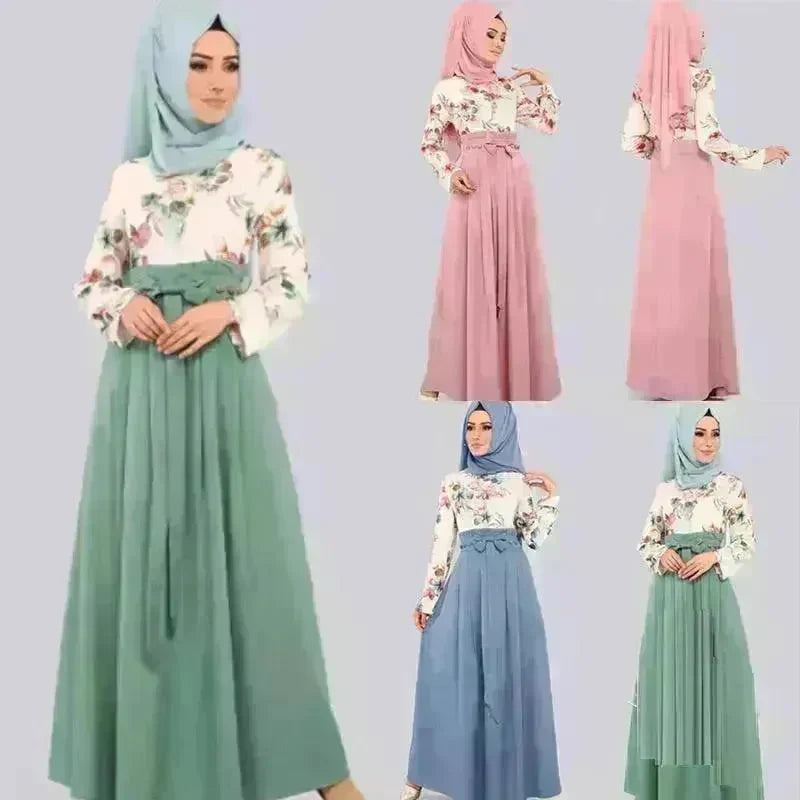 Arab Print Dress Arab Hot Style - EX-STOCK CANADA
