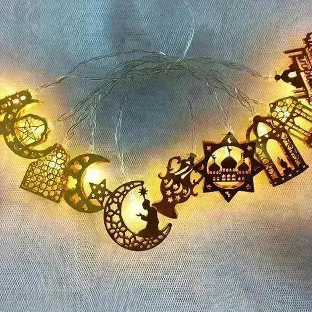 Arab Ramadan Decorated Strings Of Lights For The Middle East Eid Festival - EX-STOCK CANADA