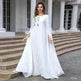 Arab Robe Abaya Embroidered Women's Robe Evening Gown - EX-STOCK CANADA