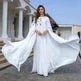 Arab Robe Abaya Embroidered Women's Robe Evening Gown - EX-STOCK CANADA