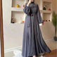 Arab Solid Color Women's Clothing Dress - EX-STOCK CANADA