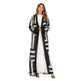 Arab Stripe Loose Lace Cardigan Robe Female - EX-STOCK CANADA